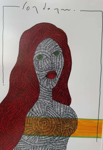 "İsimsiz" eseri MURAT ÖZDOĞRU tarafından 2024 yılında 50x35 cm ölçülerinde Kağıt üzeri akrilik boya tekniği ile yapılmıştır.