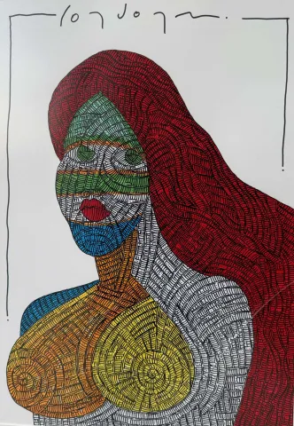 "İsimsiz" eseri MURAT ÖZDOĞRU tarafından 2024 yılında 50x35 cm ölçülerinde Kağıt üzeri akrilik boya tekniği ile yapılmıştır.
