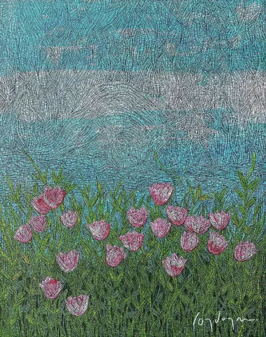 "Lale" eseri MURAT ÖZDOĞRU tarafından 2024 yılında 100x80 cm ölçülerinde Tuval üzeri akrilik boya tekniği ile yapılmıştır.