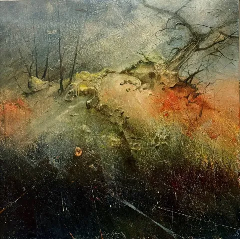 "Catharsis serisi" eseri MUSA GÜNEY tarafından 120x120 cm ölçülerinde Tuval üzeri yağlı boya tekniği ile yapılmıştır.