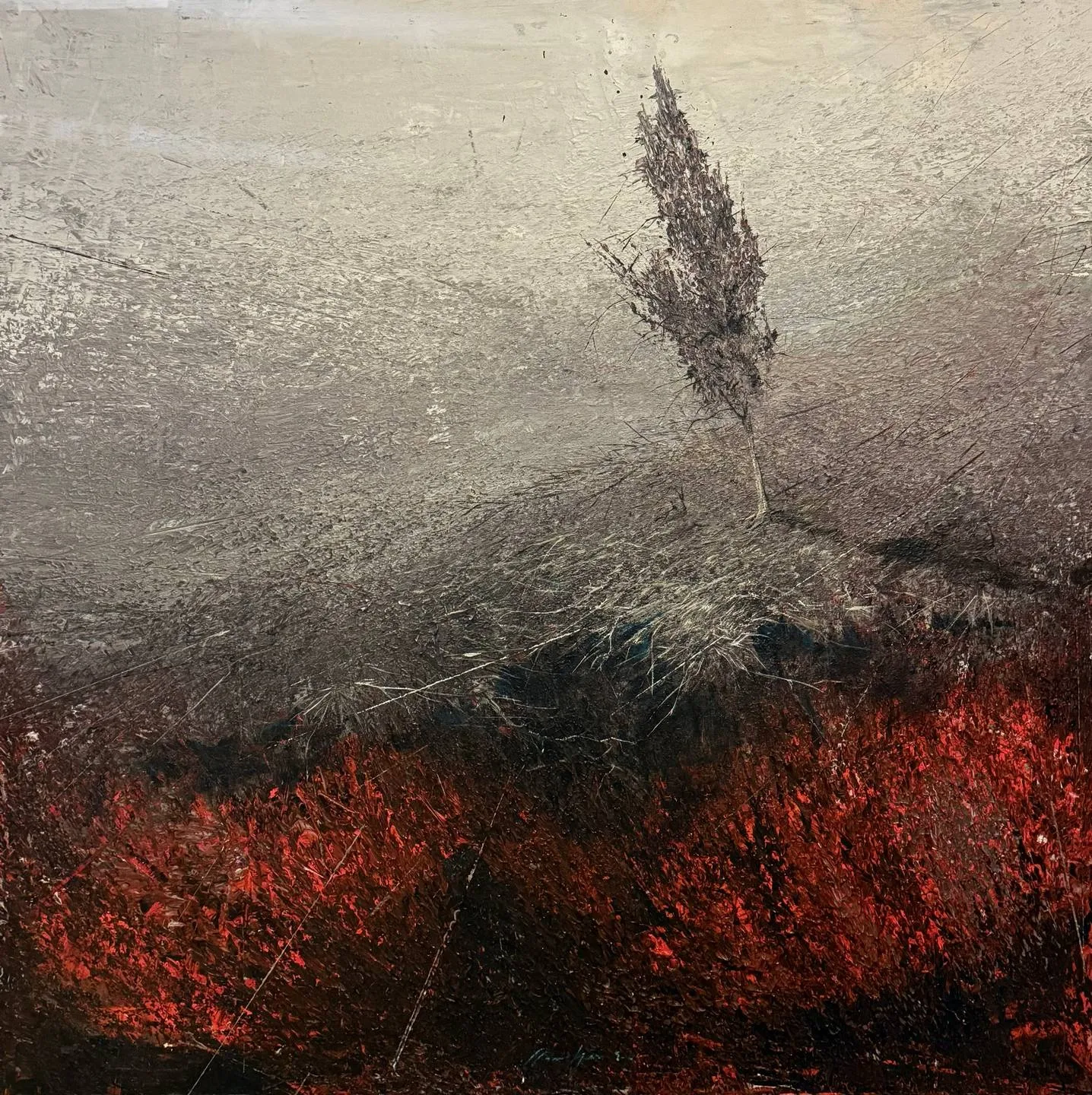 "Catharsis serisi" eseri MUSA GÜNEY tarafından 120x120 cm ölçülerinde Tuval üzeri yağlı boya tekniği ile yapılmıştır.