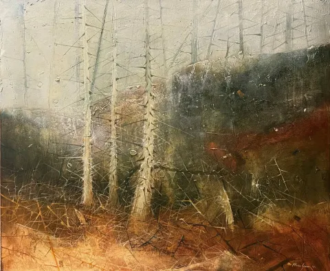 "Catharsis serisi" eseri MUSA GÜNEY tarafından 110x130 cm ölçülerinde Tuval üzeri yağlı boya tekniği ile yapılmıştır.