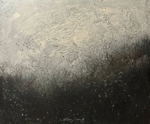 "Catharsis serisi" eseri MUSA GÜNEY tarafından 110x130 cm ölçülerinde Tuval üzeri yağlı boya tekniği ile yapılmıştır.