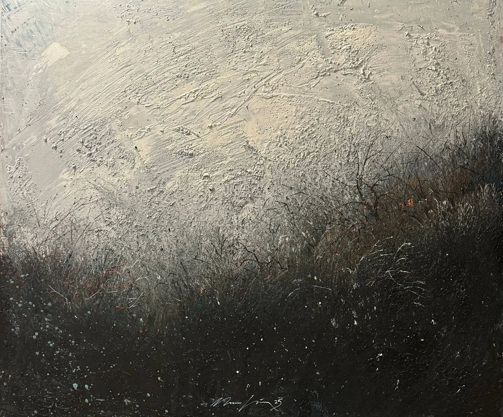"Catharsis serisi" eseri MUSA GÜNEY tarafından 110x130 cm ölçülerinde Tuval üzeri yağlı boya tekniği ile yapılmıştır.
