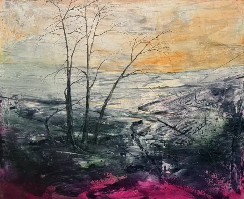 "Catharsis serisi" eseri MUSA GÜNEY tarafından 90x110 cm ölçülerinde Tuval üzeri yağlı boya tekniği ile yapılmıştır.