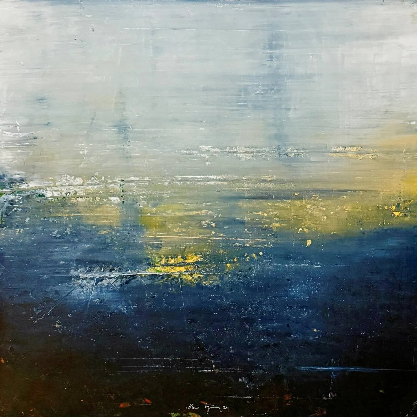 "Catharsis serisi" eseri MUSA GÜNEY tarafından 70x70 cm ölçülerinde Tuval üzeri yağlı boya tekniği ile yapılmıştır.