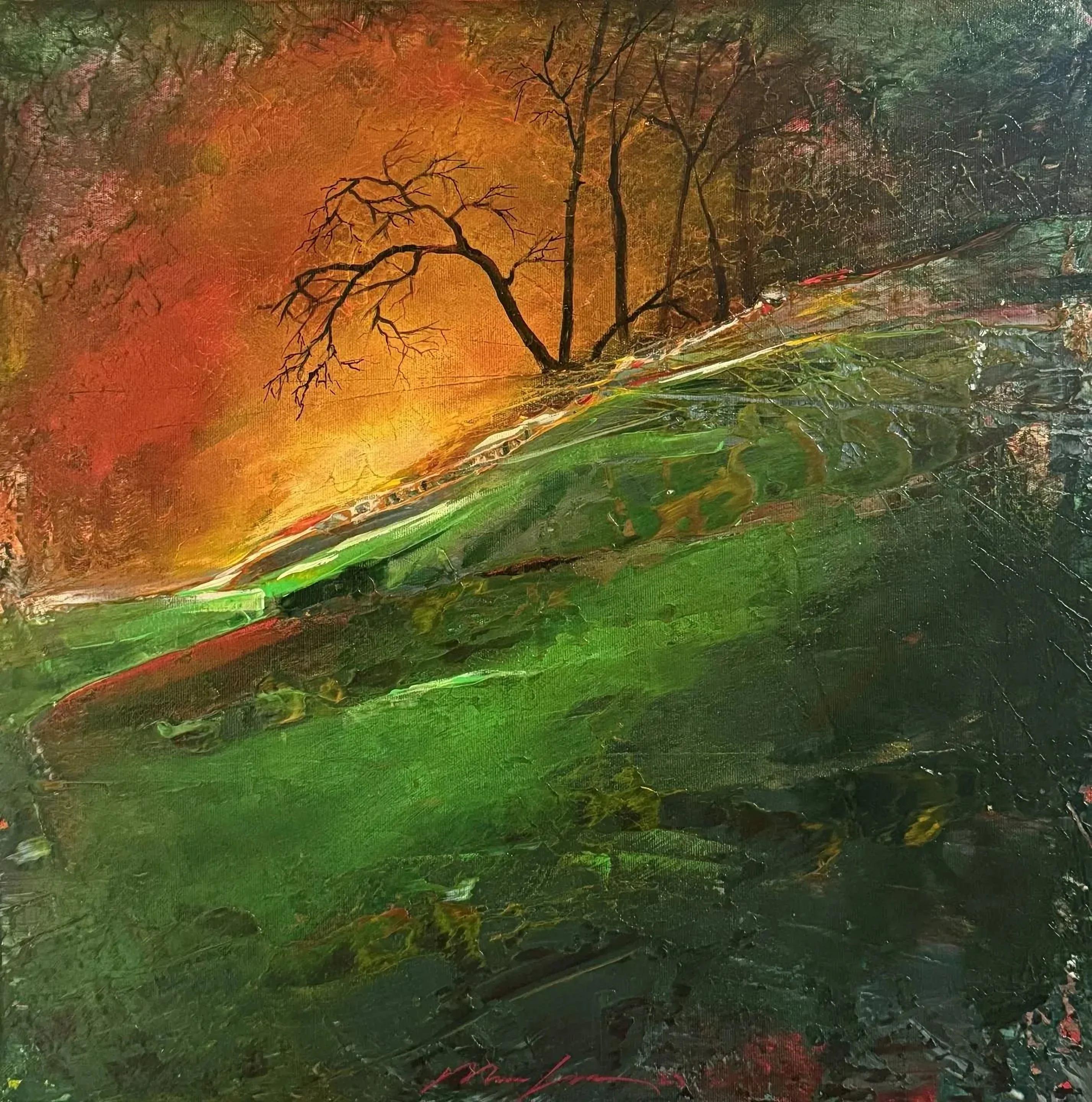"Catharsis serisi" eseri MUSA GÜNEY tarafından 50x50 cm ölçülerinde Tuval üzeri yağlı boya tekniği ile yapılmıştır.
