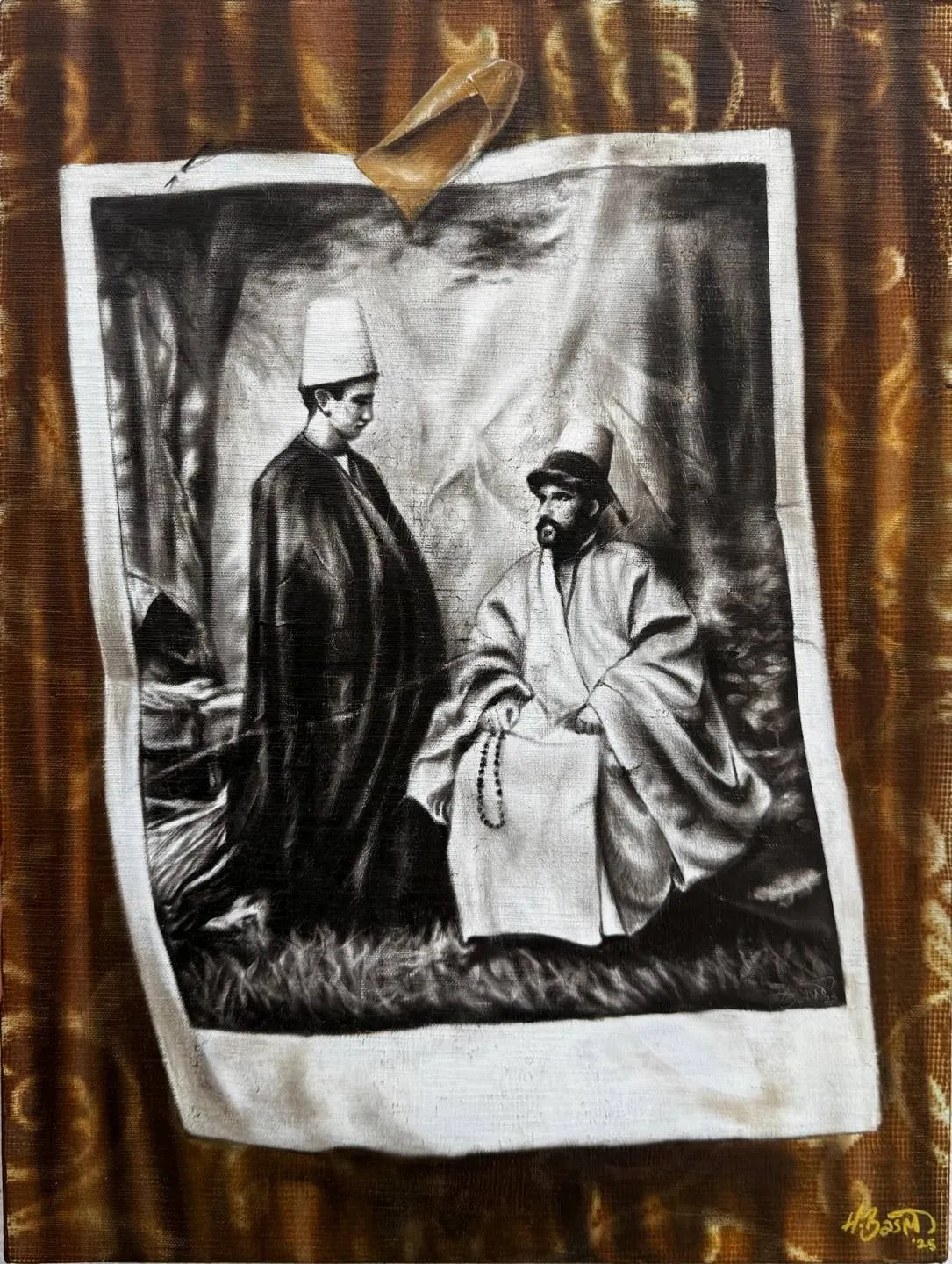 "İsimsiz" eseri HASAN BASRİ İNAN tarafından 2025 yılında 40x30 cm ölçülerinde Tuval üzeri yağlı boya tekniği ile yapılmıştır.
