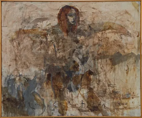 "İsimsiz" eseri ALİ KOTAN tarafından 2007 yılında 150x180 cm ölçülerinde Tuval üzeri yağlı boya tekniği ile yapılmıştır.