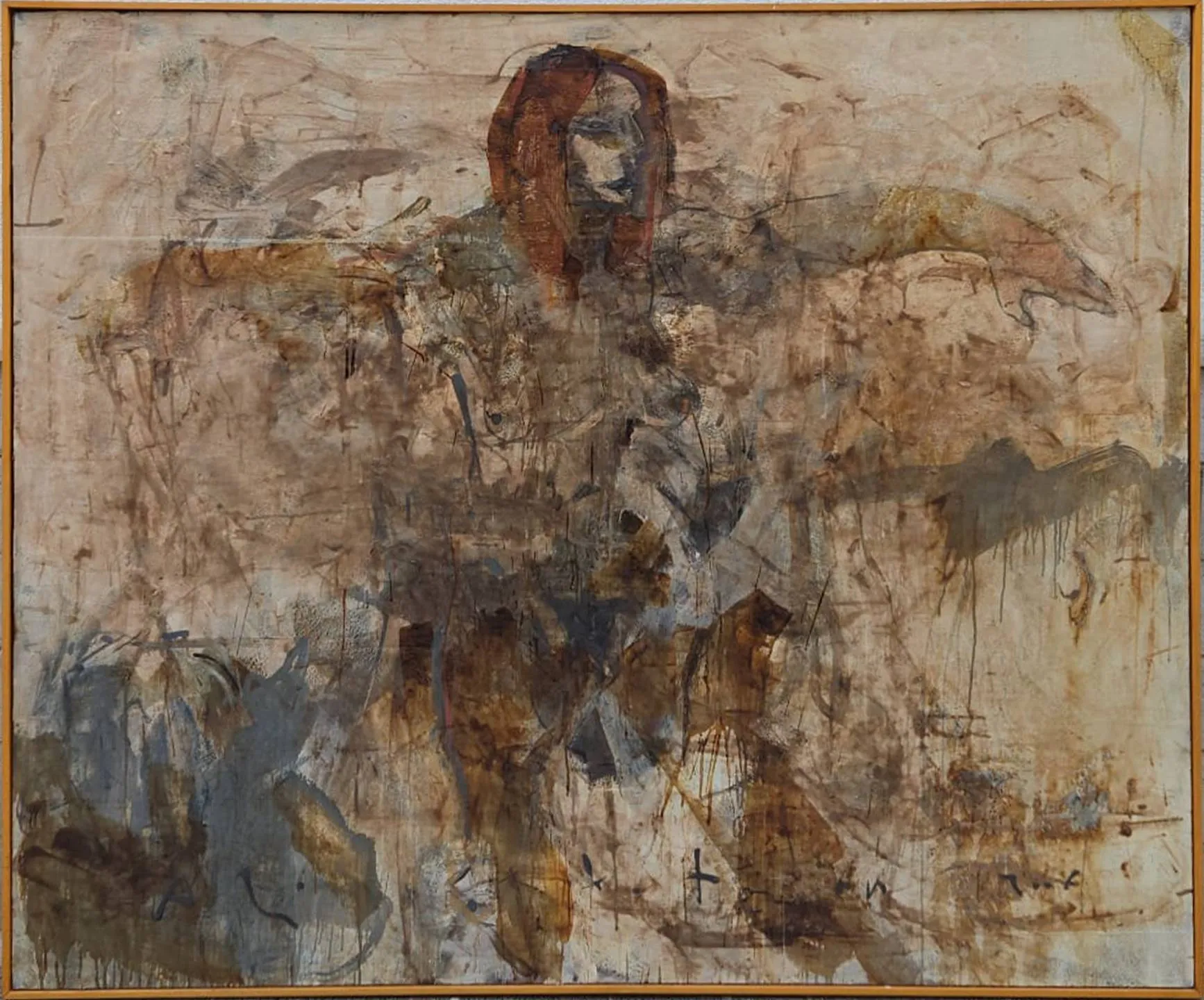 "İsimsiz" eseri ALİ KOTAN tarafından 2007 yılında 150x180 cm ölçülerinde Tuval üzeri yağlı boya tekniği ile yapılmıştır.