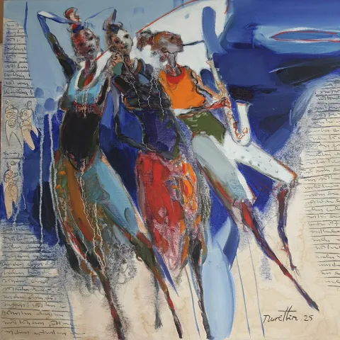 NURETTİN AKKAYA — “Untitled”, 2025 "İsimsiz" eseri NURETTİN AKKAYA tarafından 2025 yılında 60x60 cm ölçülerinde Tuval üzeri yağlı boya tekniği ile yapılmıştır.