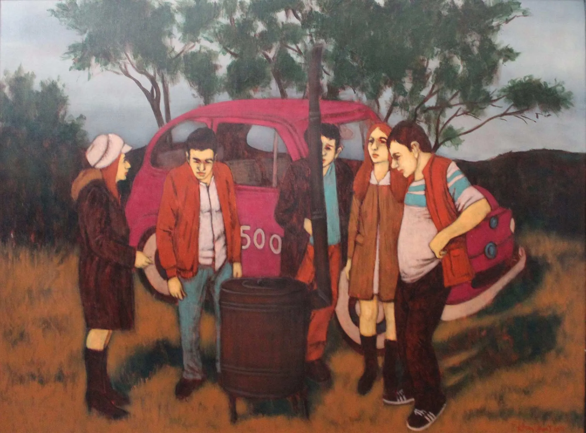 "İsimsiz" eseri ORHAN UMUT tarafından 2015 yılında 90x120 cm ölçülerinde Tuval üzeri akrilik boya tekniği ile yapılmıştır.