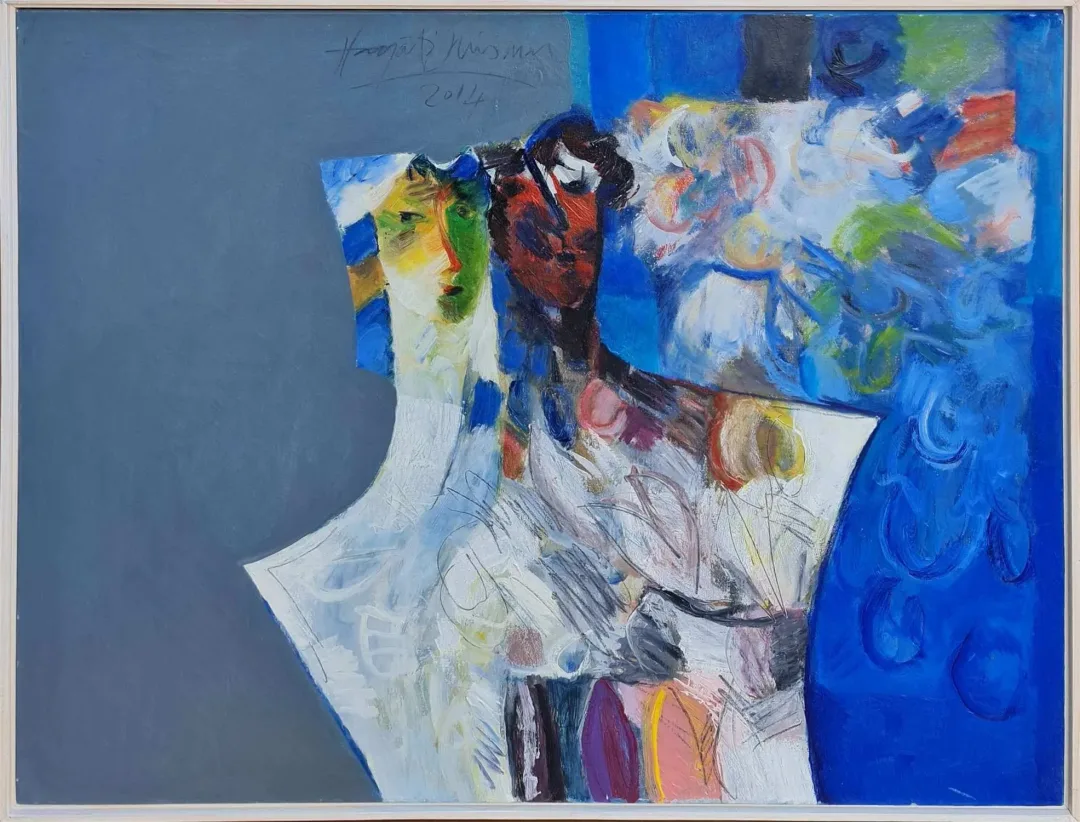 HAYATİ MİSMAN — “İsimsiz”, 2014 "İsimsiz" eseri HAYATİ MİSMAN tarafından 2014 yılında 80x100 cm ölçülerinde Tuval üzeri akrilik boya tekniği ile yapılmıştır.