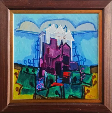 ADNAN TURANİ — “Marmaris”, 2015 "Marmaris" eseri ADNAN TURANİ tarafından 2015 yılında 60x60 cm ölçülerinde Tuval üzeri yağlı boya tekniği ile yapılmıştır.