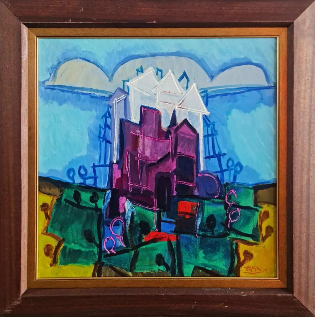 yakınlaştır "Marmaris" eseri ADNAN TURANİ tarafından 2015 yılında 60x60 cm ölçülerinde Tuval üzeri yağlı boya tekniği ile yapılmıştır.