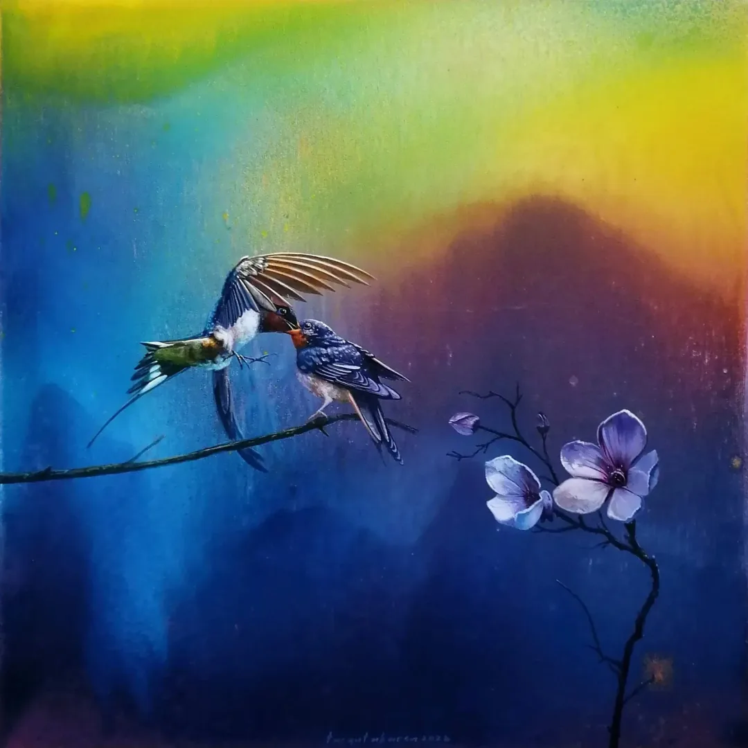TURGUT AKARSU — “Untitled”, 2024 "İsimsiz" eseri TURGUT AKARSU tarafından 2024 yılında 40x40 cm ölçülerinde Tuval üzeri akrilik boya tekniği ile yapılmıştır.