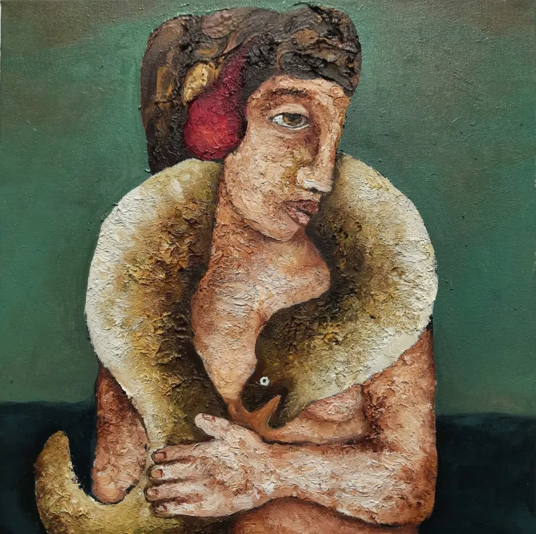 MURAT TOLGA — “İsimsiz”, 2024 "İsimsiz" eseri MURAT TOLGA tarafından 2024 yılında 40x40 cm ölçülerinde Tuval üzeri akrilik boya tekniği ile yapılmıştır.