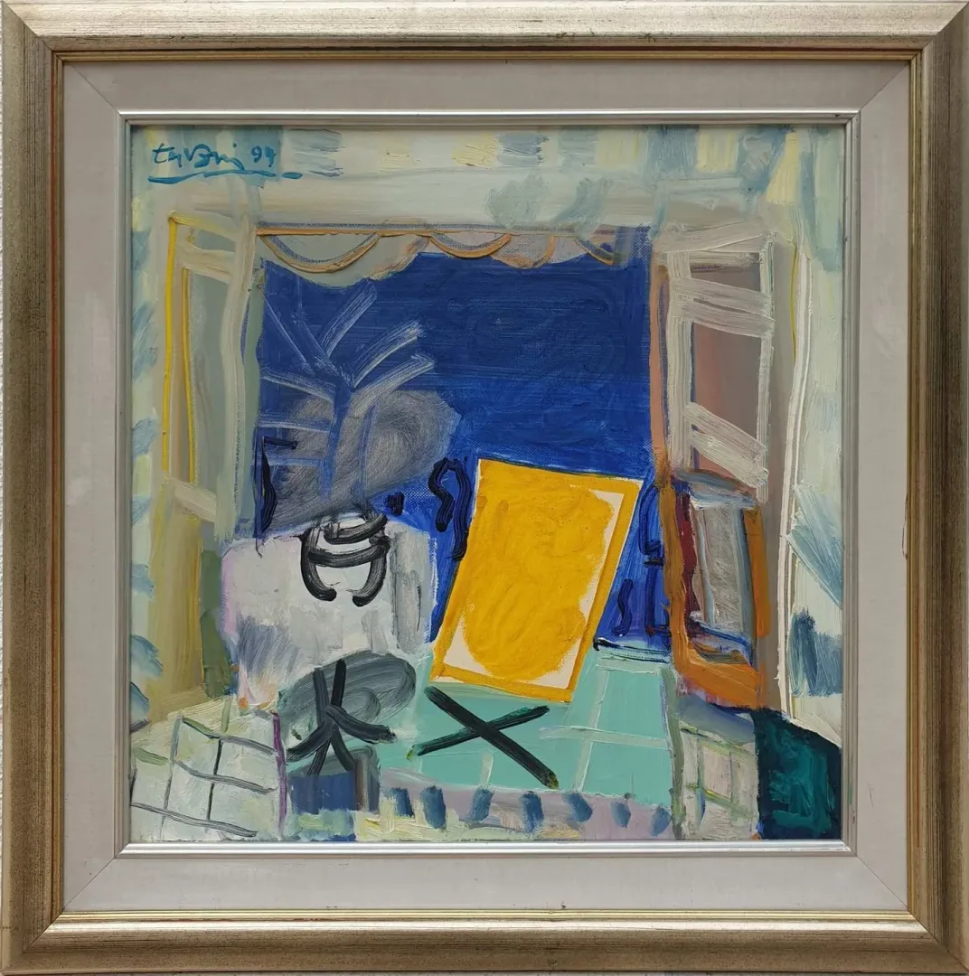 ADNAN TURANİ — “İsimsiz”, 1994 "İsimsiz" eseri ADNAN TURANİ tarafından 1994 yılında 50x50 cm ölçülerinde Tuval üzeri yağlı boya tekniği ile yapılmıştır.