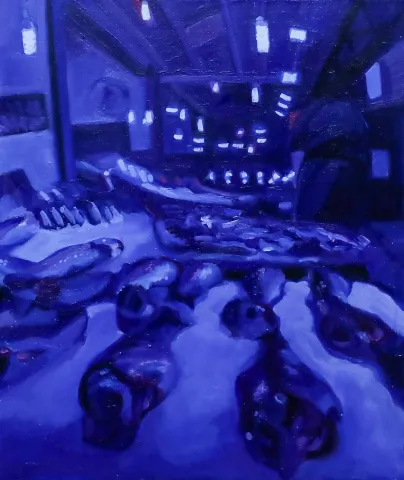 SANEM ALTAYLI — “Gri”, 2025 "Gri" eseri SANEM ALTAYLI tarafından 2025 yılında 50x40 cm ölçülerinde Tuval üzeri yağlı boya tekniği ile yapılmıştır.