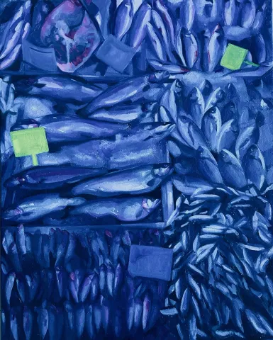SANEM ALTAYLI — “Gri”, 2024 "Gri" eseri SANEM ALTAYLI tarafından 2024 yılında 100x80 cm ölçülerinde Tuval üzeri yağlı boya tekniği ile yapılmıştır.