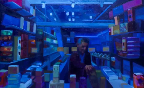 SANEM ALTAYLI — “Gri”, 2025 "Gri" eseri SANEM ALTAYLI tarafından 2025 yılında 50x80 cm ölçülerinde Tuval üzeri yağlı boya tekniği ile yapılmıştır.