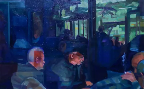 SANEM ALTAYLI — “Gri”, 2025 "Gri" eseri SANEM ALTAYLI tarafından 2025 yılında 50x80 cm ölçülerinde Tuval üzeri yağlı boya tekniği ile yapılmıştır.