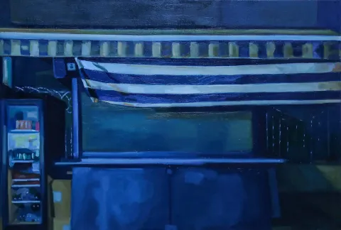 SANEM ALTAYLI — “Gri”, 2025 "Gri" eseri SANEM ALTAYLI tarafından 2025 yılında 50x70 cm ölçülerinde Tuval üzeri yağlı boya tekniği ile yapılmıştır.