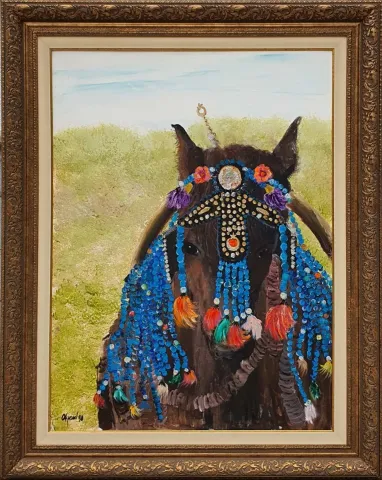 FİKRET OTYAM — “İsimsiz”, 1998 "İsimsiz" eseri FİKRET OTYAM tarafından 1998 yılında 110x80 cm ölçülerinde Tuval üzeri yağlı boya tekniği ile yapılmıştır.
