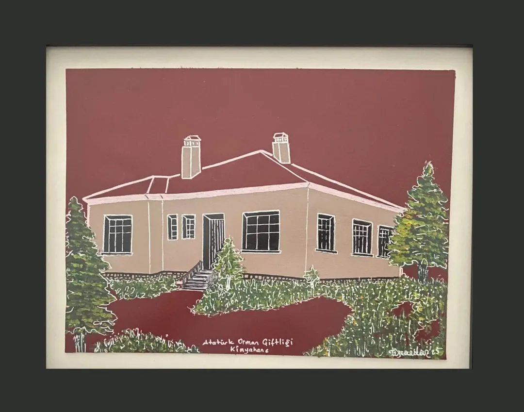 yakınlaştır "AOÇ Kimyahane" eseri TEZCAN KARAKUŞ CANDAN tarafından 22,5x30,5 cm ölçülerinde Deri üzeri karışık teknik tekniği ile yapılmıştır.