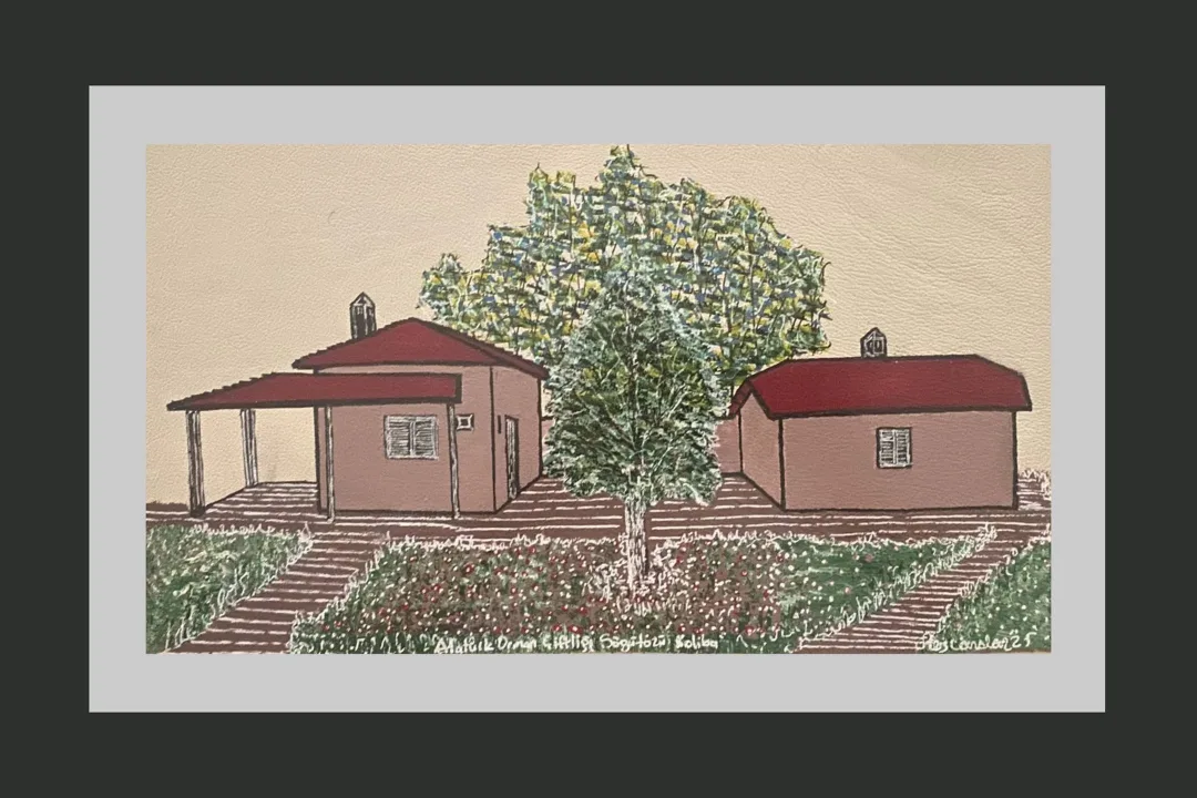 yakınlaştır "AOÇ Koliba" eseri TEZCAN KARAKUŞ CANDAN tarafından 19x33 cm ölçülerinde Deri üzeri karışık teknik tekniği ile yapılmıştır.