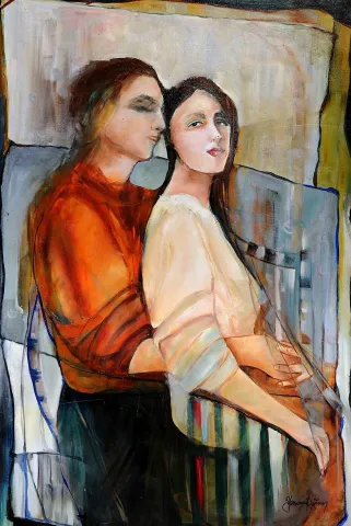 YASEMİN HOTAMIŞLIGİL DOĞAN — “İsimsiz”, 2025 "İsimsiz" eseri YASEMİN HOTAMIŞLIGİL DOĞAN tarafından 2025 yılında 120x80 cm ölçülerinde Tuval üzeri yağlı boya tekniği ile yapılmıştır.