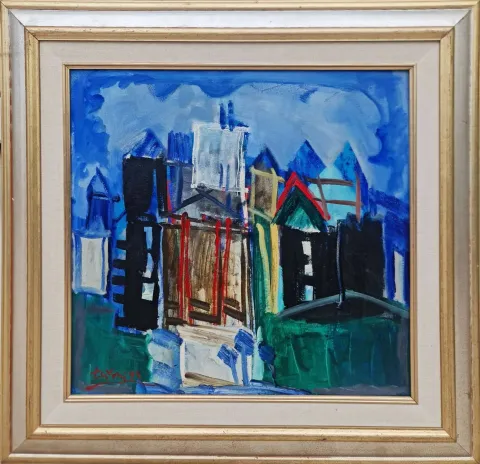 ADNAN TURANİ — “Marmaris”, 1993 "Marmaris" eseri ADNAN TURANİ tarafından 1993 yılında 52x53 cm ölçülerinde Tuval üzeri yağlı boya tekniği ile yapılmıştır.