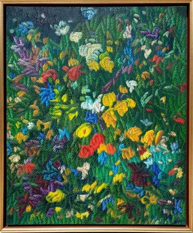 AHMET YEŞİL — “Benim Çiçeklerim”, 2017 "Benim Çiçeklerim" eseri AHMET YEŞİL tarafından 2017 yılında 80x65 cm ölçülerinde Tuval üzeri yağlı boya tekniği ile yapılmıştır.