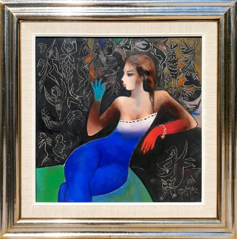 MUSTAFA AYAZ — “isimsiz”, 2016 "isimsiz" eseri MUSTAFA AYAZ tarafından 2016 yılında 55x55 cm ölçülerinde Tuval üzeri yağlı boya tekniği ile yapılmıştır.