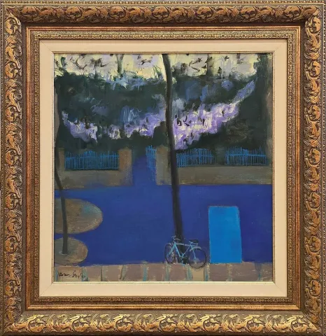 "İsimsiz" eseri TURAN EROL tarafından 1989 yılında 63x60 cm ölçülerinde Tuval üzeri yağlı boya tekniği ile yapılmıştır.
