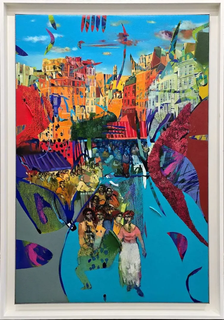 yakınlaştır "Cafe Paris" eseri HAKAN ESMER tarafından 2018 yılında 120x80 cm ölçülerinde Tuval üzeri yağlı boya tekniği ile yapılmıştır.