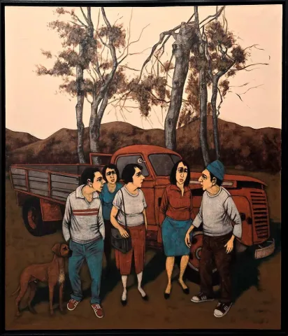 ORHAN UMUT — “İsimsiz”, 2018 "İsimsiz" eseri ORHAN UMUT tarafından 2018 yılında 140x120 cm ölçülerinde Tuval üzeri akrilik boya tekniği ile yapılmıştır.