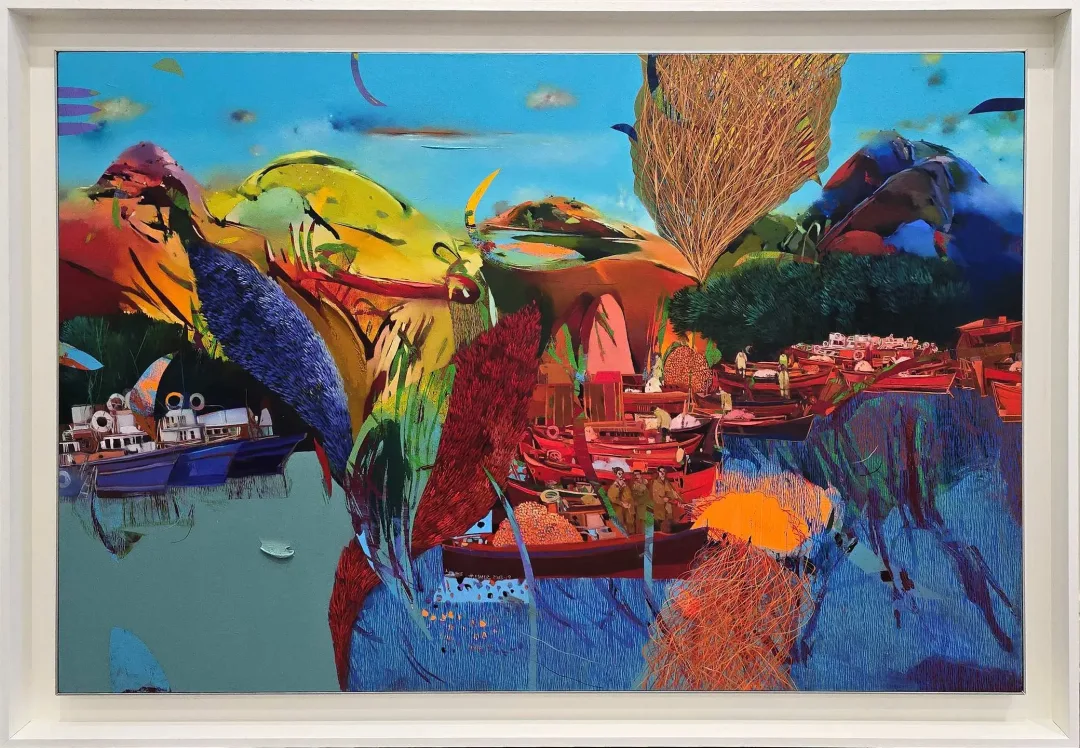 "Heyamola" eseri HAKAN ESMER tarafından 80x120 cm ölçülerinde Tuval üzeri yağlı boya tekniği ile yapılmıştır.