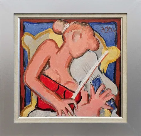 ADNAN TURANİ — “Kemancı Kız”, 2015 "Kemancı Kız" eseri ADNAN TURANİ tarafından 2015 yılında 35x35 cm ölçülerinde Duralit üzeri yağlı boya tekniği ile yapılmıştır.