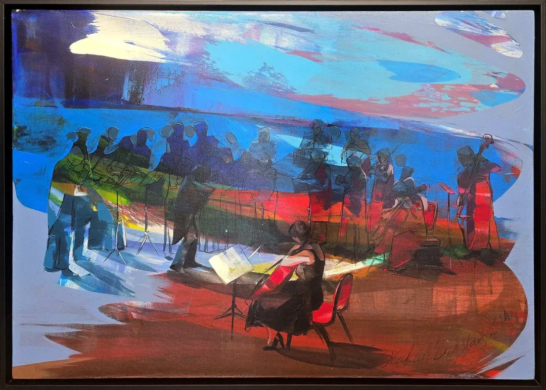 yakınlaştır "İsimsiz" eseri HAKAN ERASLAN tarafından 2014 yılında 90x120 cm ölçülerinde Tuval üzeri akrilik boya tekniği ile yapılmıştır.