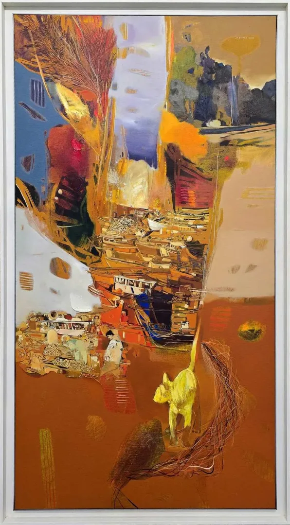 HAKAN ESMER — “İsimsiz”, 2010 "İsimsiz" eseri HAKAN ESMER tarafından 2010 yılında 170x90 cm ölçülerinde Tuval üzeri yağlı boya tekniği ile yapılmıştır.