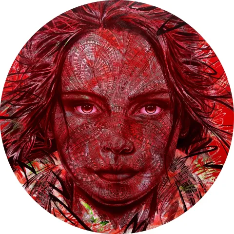 MEVLÜT AKAR — “Reconstruct”, 2023 "Reconstruct" eseri MEVLÜT AKAR tarafından 2023 yılında 150x150 cm ölçülerinde Tuval üzeri akrilik boya tekniği ile yapılmıştır.