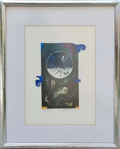 HAYATİ MİSMAN — “isimsiz”, 1999 "isimsiz" eseri HAYATİ MİSMAN tarafından 1999 yılında 36x26 cm ölçülerinde Gravür - Edisyon 38/100 tekniği ile yapılmıştır.