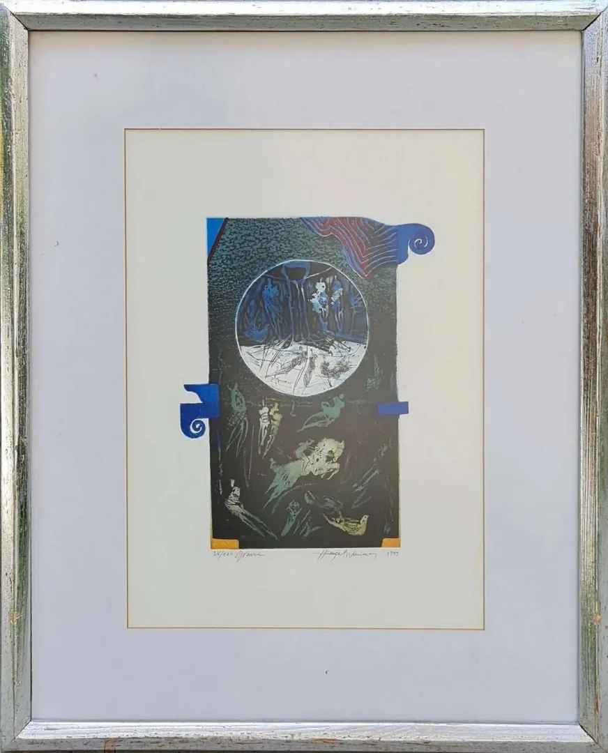 yakınlaştır "isimsiz" eseri HAYATİ MİSMAN tarafından 1999 yılında 36x26 cm ölçülerinde Gravür - Edisyon 38/100 tekniği ile yapılmıştır.