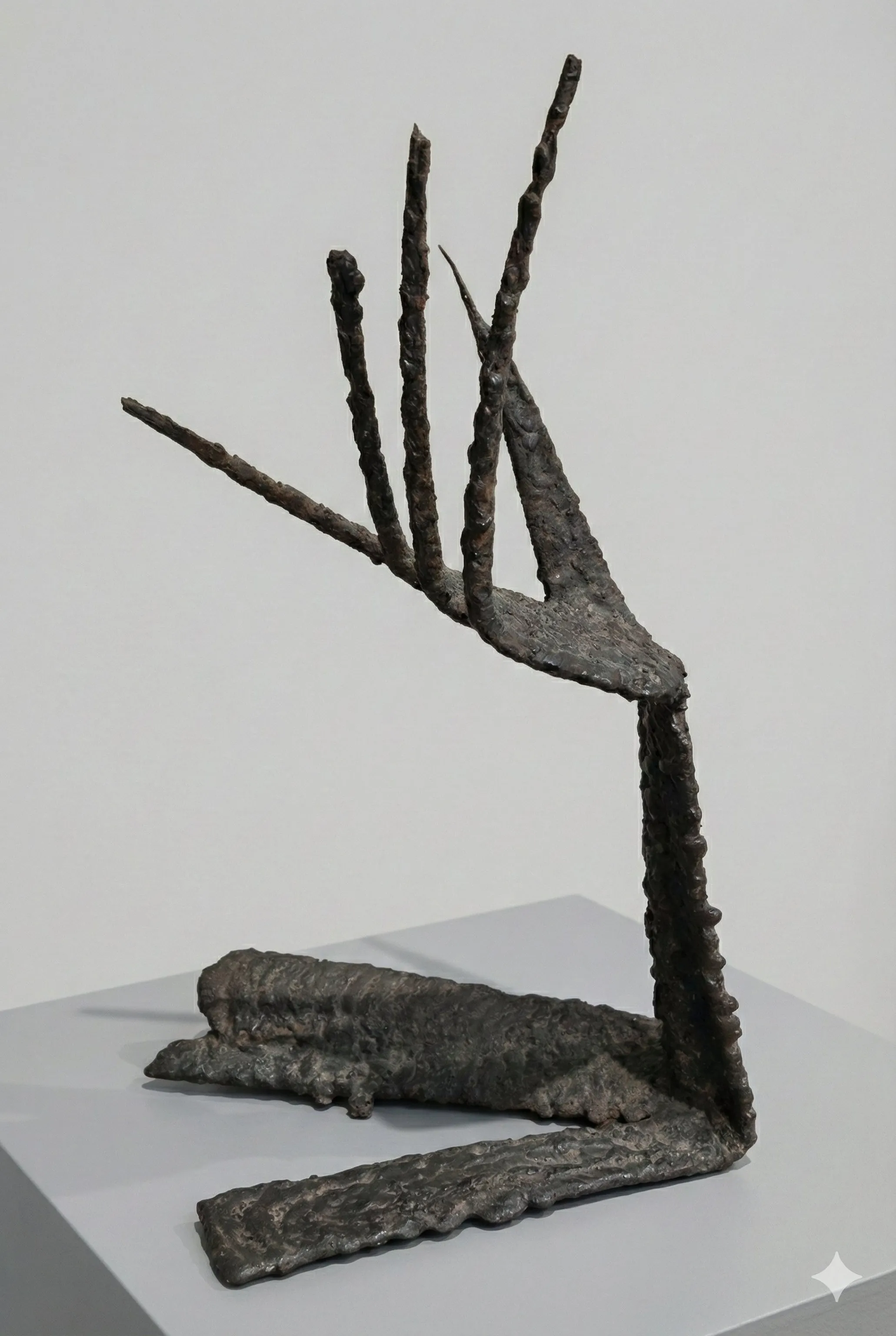 "Anadolu'nun Paslı Metal Kuşları" eseri KUZGUN ACAR tarafından 46x26x16 cm ölçülerinde Metal heykel tekniği ile yapılmıştır.