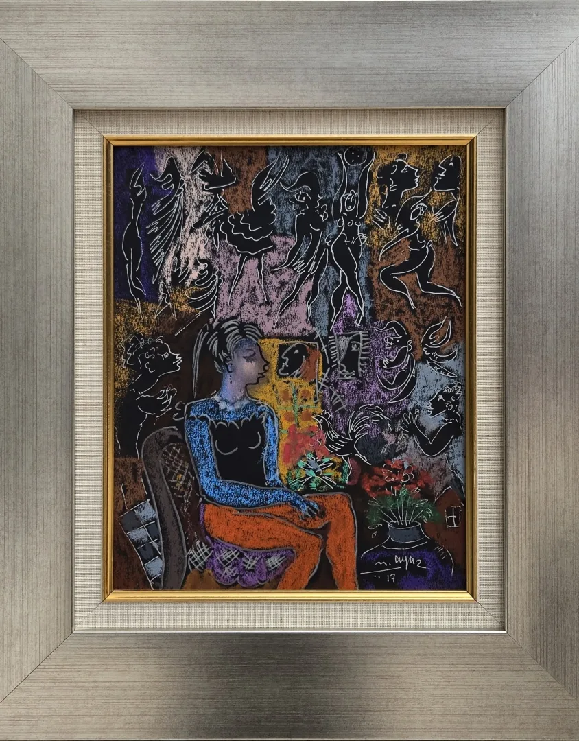 Mustafa Ayaz — İsimsiz, 2017, kağıt üzerine pastel, 32×25 cm