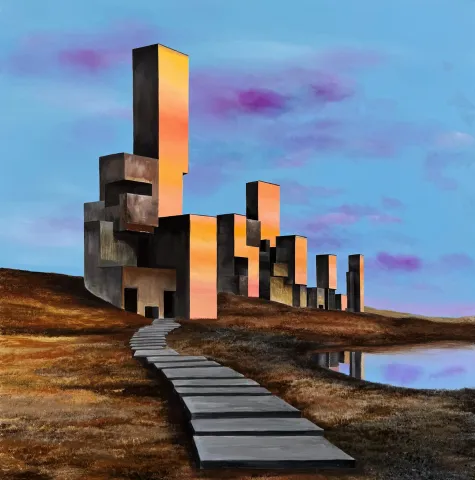 ARDA SELİM — “isimsiz”, 2025 "isimsiz" eseri ARDA SELİM tarafından 2025 yılında 90x90 cm ölçülerinde Tuval üzeri yağlı boya tekniği ile yapılmıştır.