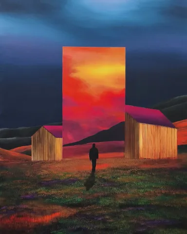 ARDA SELİM — “Son adım”, 2026 "Son adım" eseri ARDA SELİM tarafından 2026 yılında 100x80 cm ölçülerinde Tuval üzeri akrilik boya tekniği ile yapılmıştır.