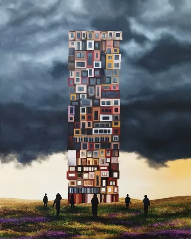 ARDA SELİM — “Varış”, 2026 "Varış" eseri ARDA SELİM tarafından 2026 yılında 100x80 cm ölçülerinde Tuval üzeri akrilik boya tekniği ile yapılmıştır.