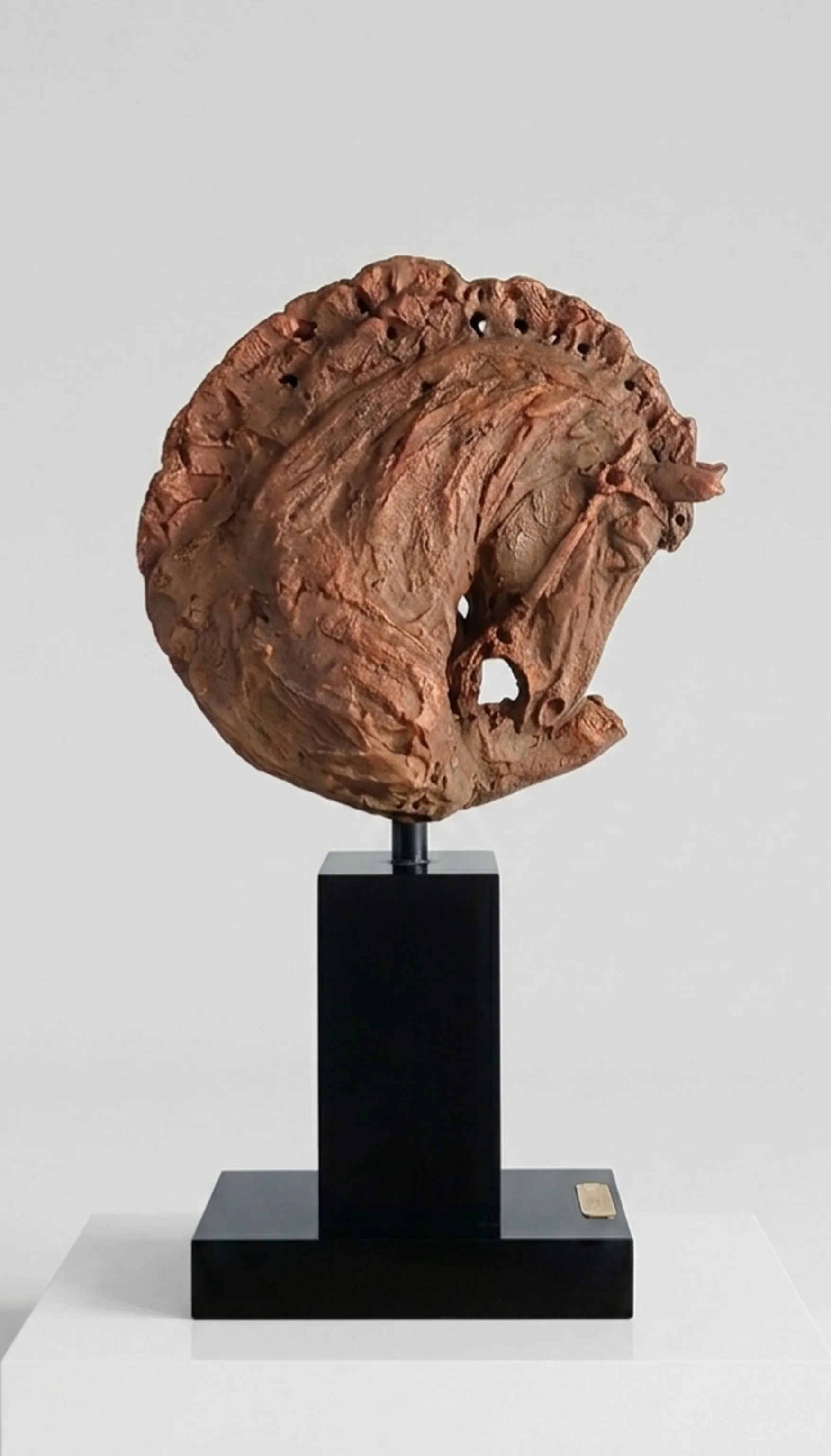 "Likyanın atları" eseri CEM GÜNEY ÇEVİKBAŞ tarafından 2026 yılında 60x30x18 cm ölçülerinde Malzeme demir tozu ve reçine döküm tekniği ile yapılmıştır.